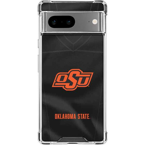 Oklahoma State University Black Jersey Google Pixel 8 Clear Case